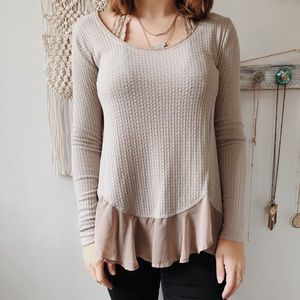 long sleeve olive shirt